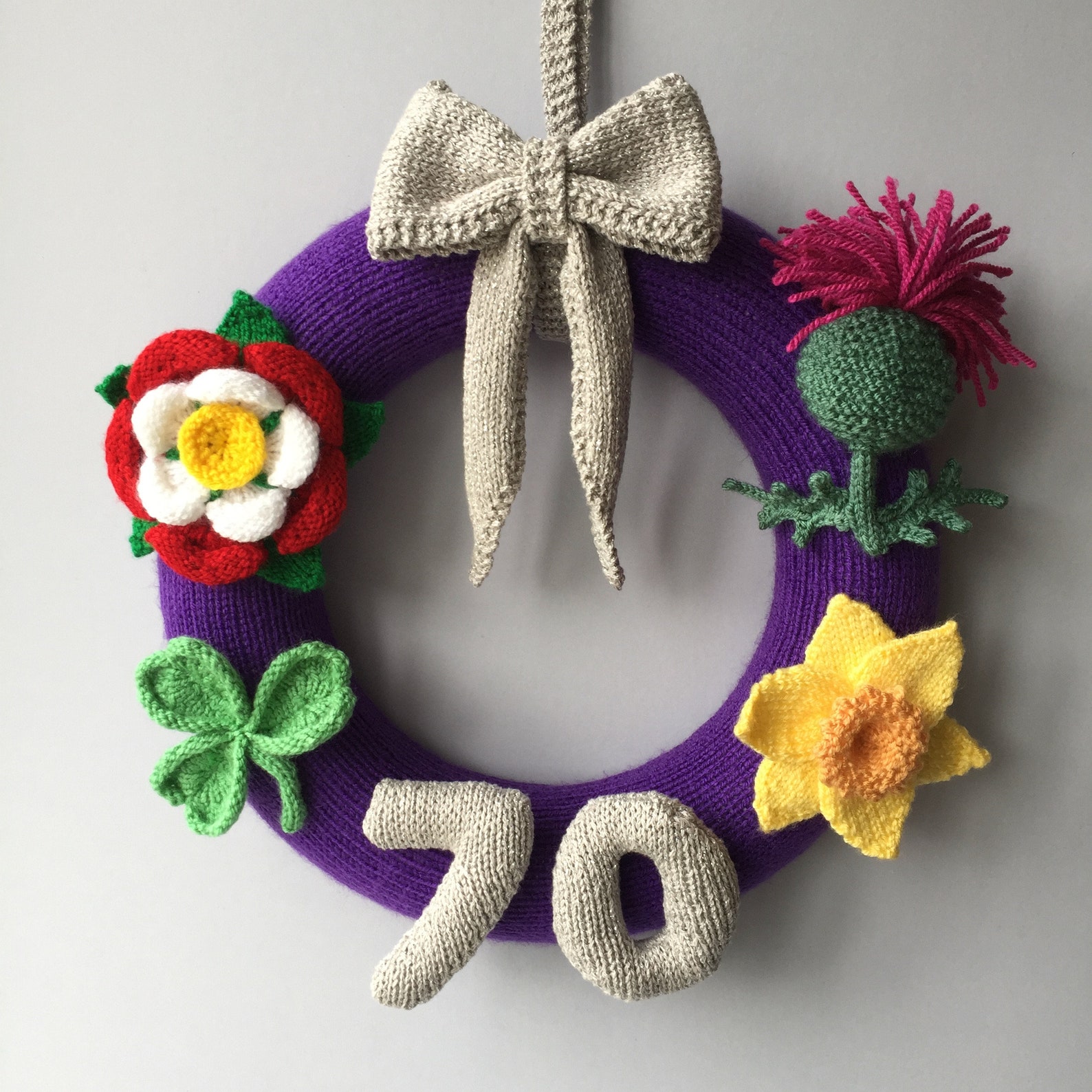 Platinum Jubilee Wreath Knitting Pattern PDF Etsy