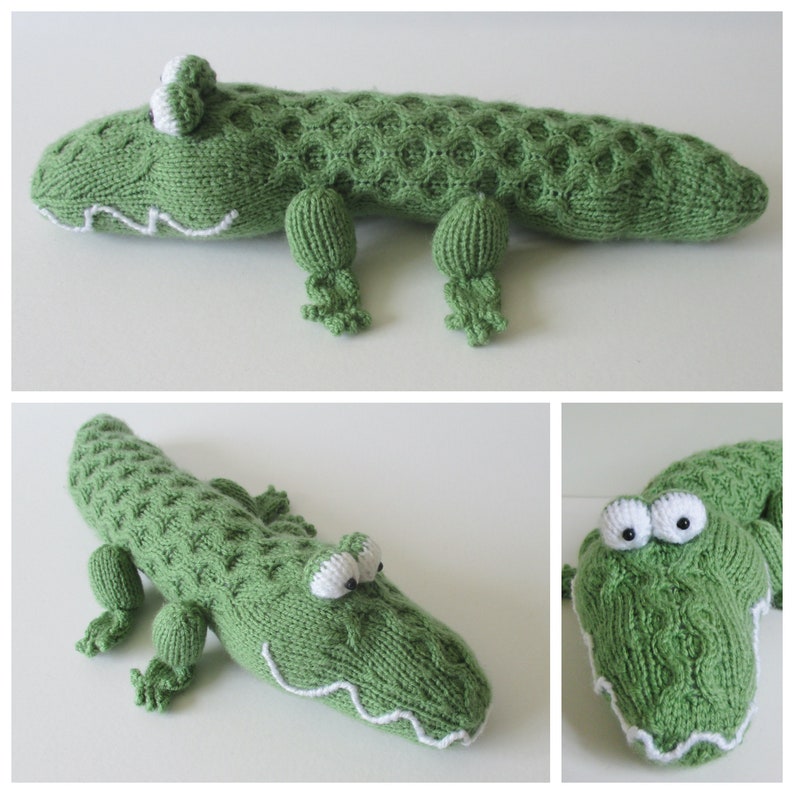 Miles the Crocodile toy knitting pattern image 4