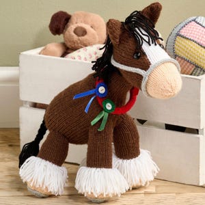 Harley das Shire Horse Spielzeug Strickmuster PDF Download