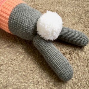 Bunny Draught Excluder toy knitting pattern image 6