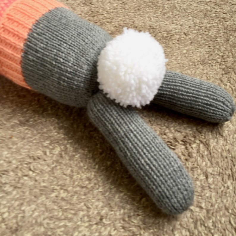 Bunny Draught Excluder toy knitting pattern image 6