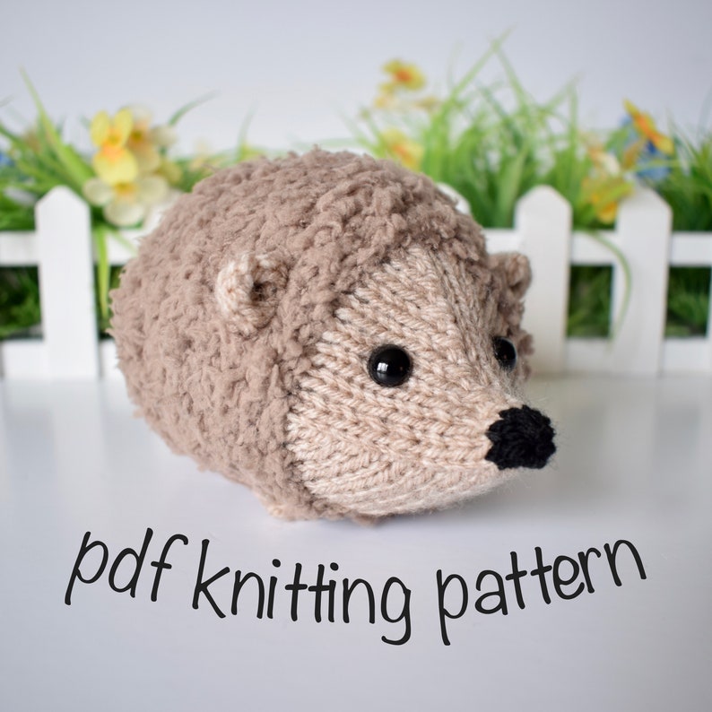 Snuggly Hedgehog toy knitting patterns image 2