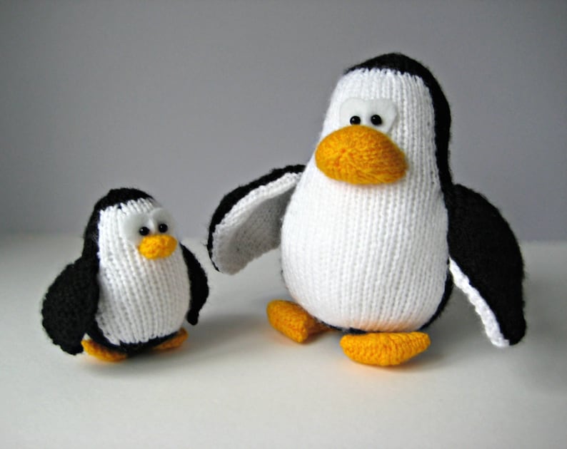 Bobble and Bubble Penguins toy knitting patterns image 3