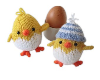 Eggy Chicks Knitting Pattern - Toys or  Baubles - PDF download