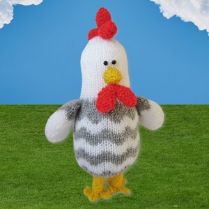 Bertie Rooster toy knitting patterns image 7