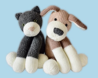 Fido and Fifi toy knitting patterns