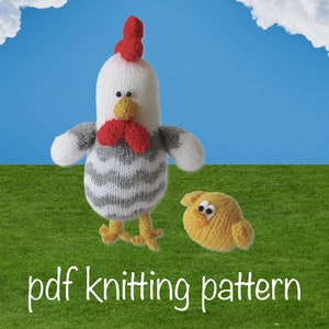 Bertie Rooster toy knitting patterns image 5