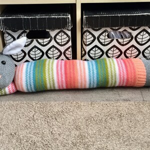 Bunny Draught Excluder toy knitting pattern image 4