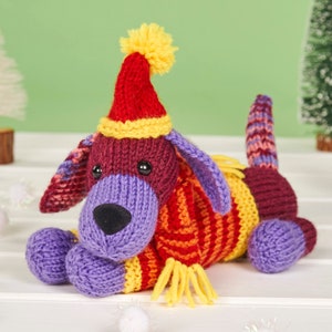 Santa Dog toy knitting pattern PDF Digital Download File image 5