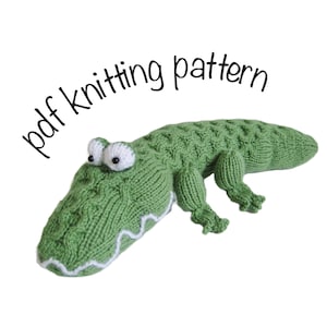 Miles the Crocodile toy knitting pattern image 2