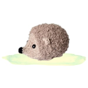 Patrón de tejido: Erizo de peluche tejido plano (archivo PDF descargable)