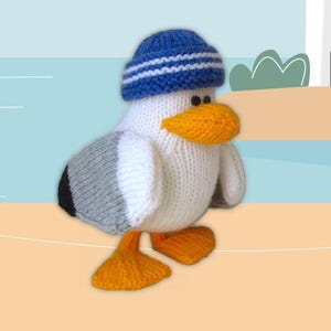 Sid the Seagull toy knitting patterns