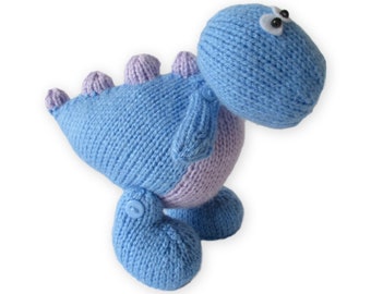 Dippy the Dinosaur toy knitting pattern