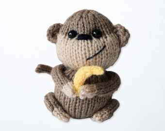 Micky the Monkey toy knitting pattern