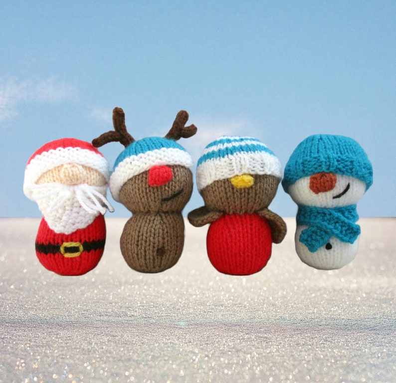 Modèles de tricot de jouets de Noël Dinky image 2