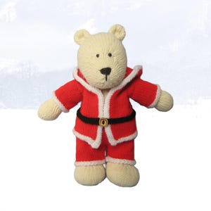 Polar Bear toy knitting pattern