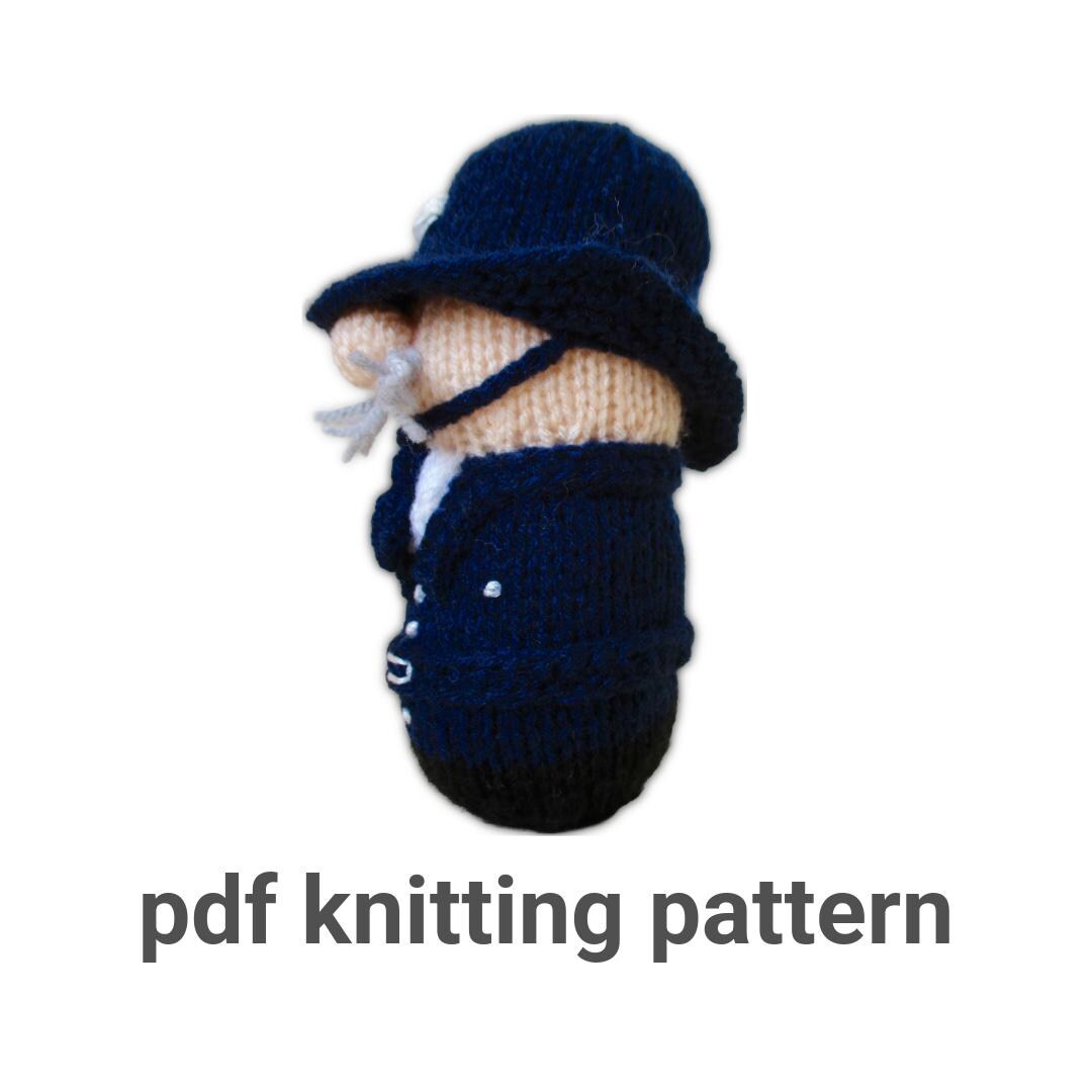 PC Pemberton Knitting Pattern - Police Doll Toy - PDF Download - Etsy