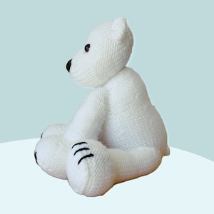 Polar Bear and scarf toy knitting pattern image 6