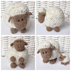 Moss the Sheep toy knitting patterns image 5