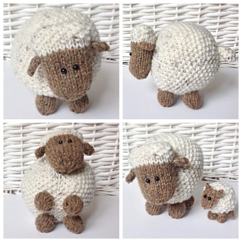 Moss the Sheep toy knitting patterns image 5