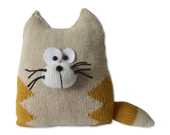 Cat Cushion Knitting Patterns