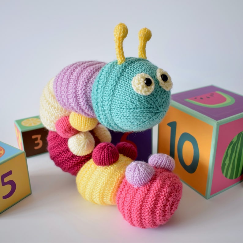 Happy Caterpillar toy knitting pattern image 4