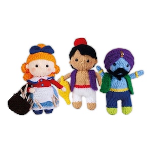 Aladdin Pantomim Stickmönster - 3 dockor - PDF-nedladdning