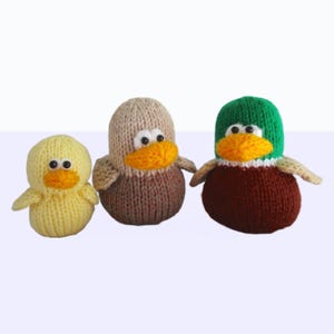Duckies toy knitting patterns