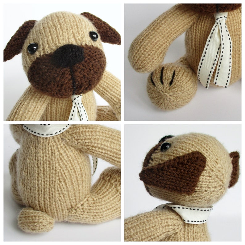 Pug Dog toy knitting patterns image 5