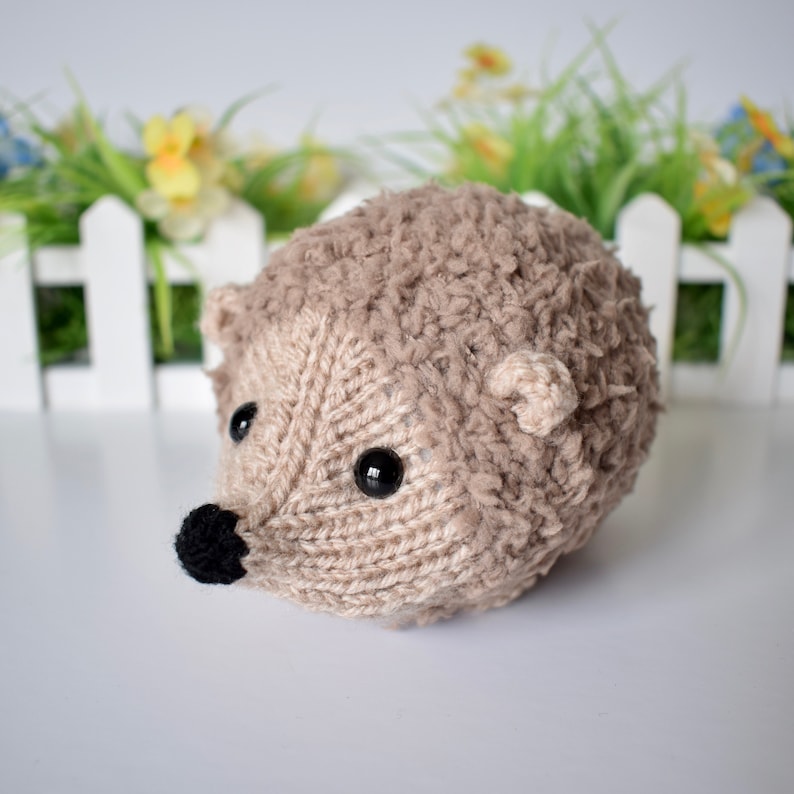 Snuggly Hedgehog toy knitting patterns image 1