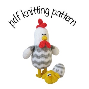 Bertie Rooster toy knitting patterns image 3