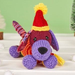 Santa Dog toy knitting pattern PDF Digital Download File image 4