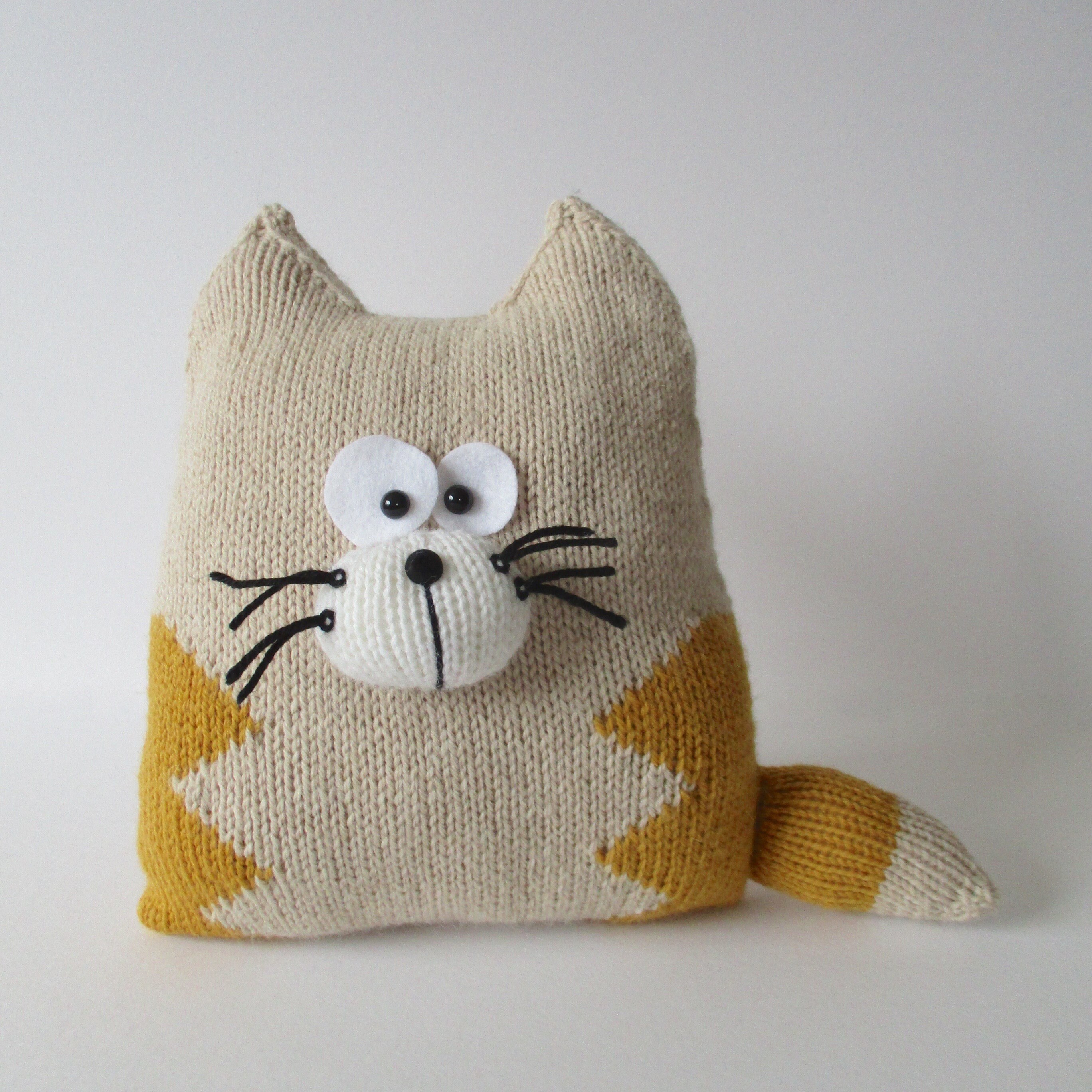 Cat Cushion Knitting Patterns | Etsy