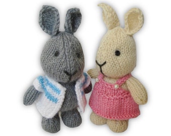 Modèles de tricot de jouets Harry et Hatty Hare