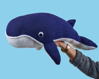 Humphrey the Humpback Whale Toy Knitting Pattern PDF Download