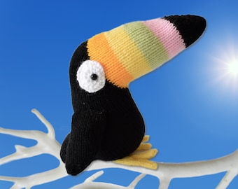 Tommy Toucan toy knitting pattern