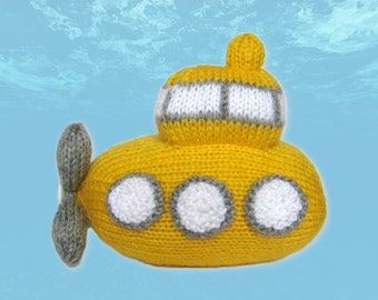 Whirly Submarine toy knitting pattern