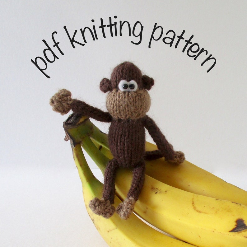 Pocket Monkey toy knitting pattern image 2