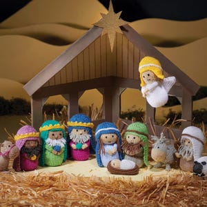 Knitting Pattern: "A Child is Born" Christmas Nativity Dolls Set (PDF download)