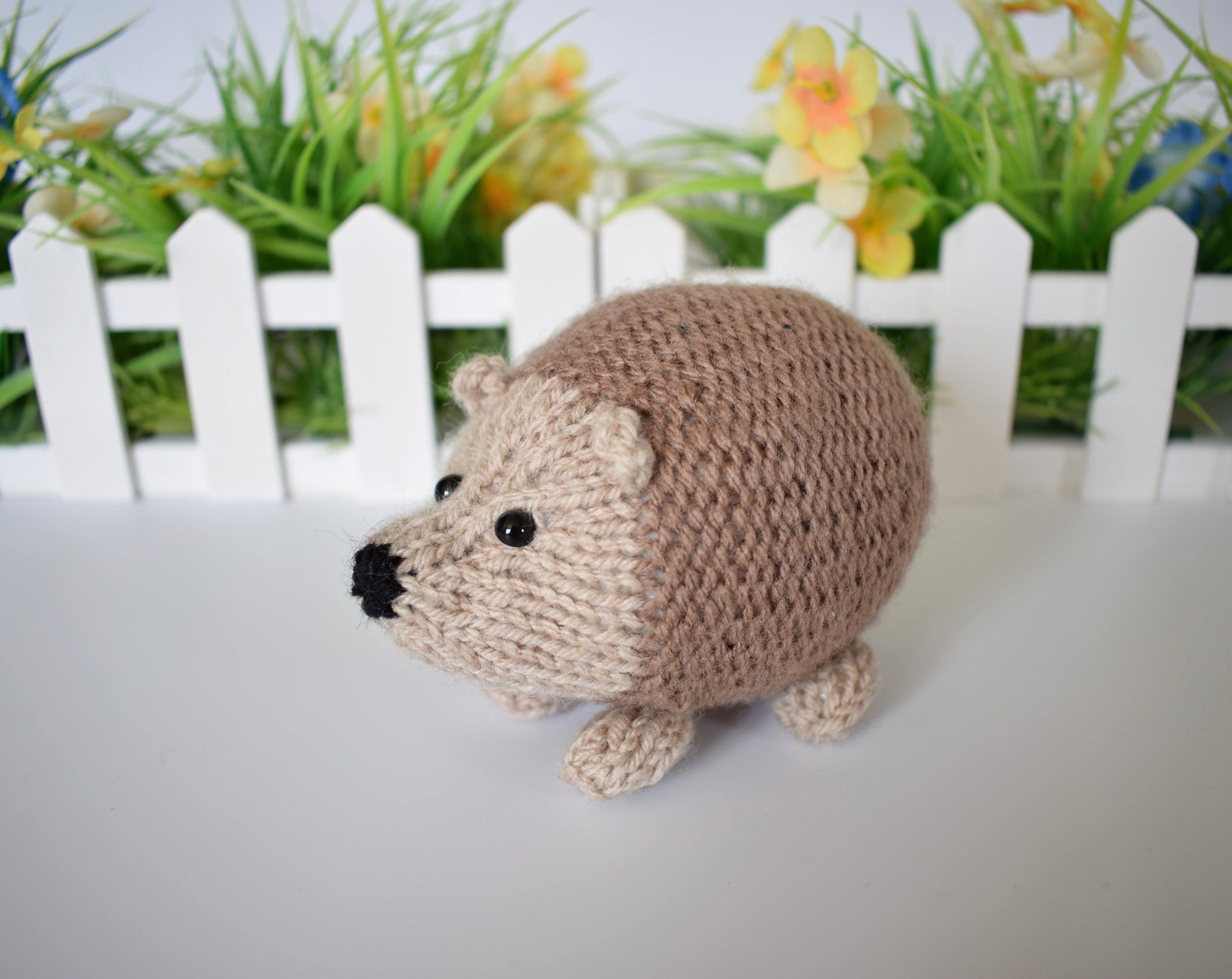 Kensington Hedgehog toy knitting patterns | Etsy