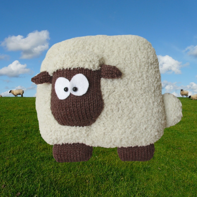 Sheep Cushion Knitting Patterns image 2