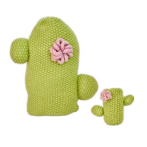 Knitting Pattern: "A Prickly Pair" Cactus Cushion Pen Pot Knit in Round (PDF Download File)