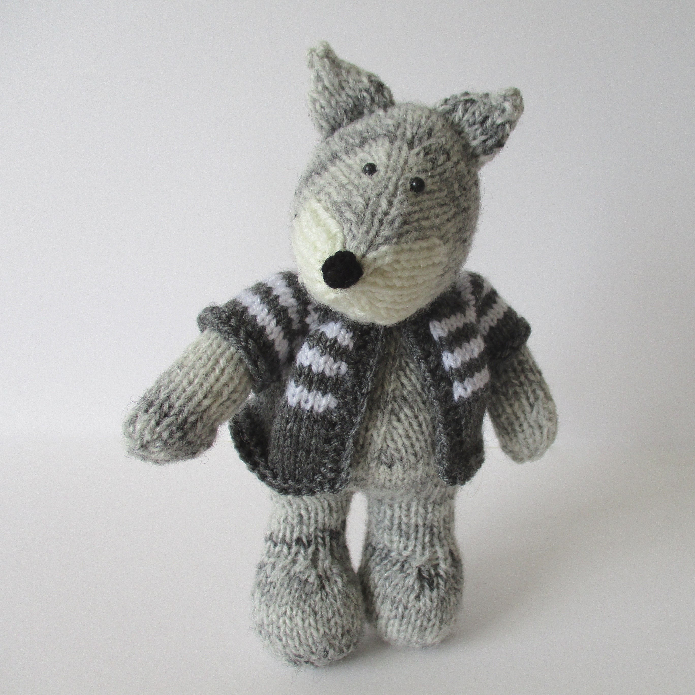 Knitted Toy Wolf Knitted Toy Wolf