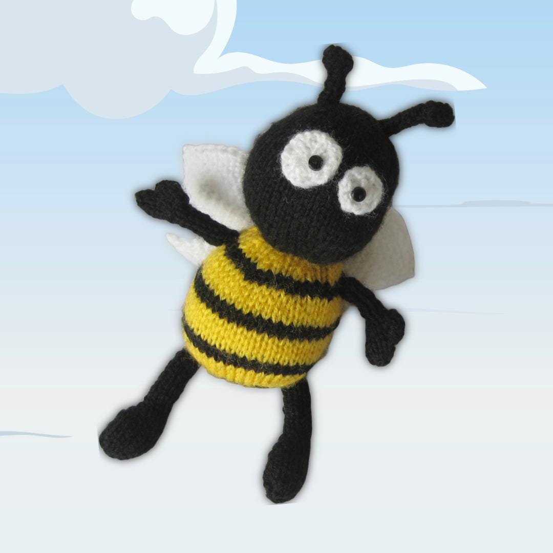 Bumble the Bee Toy Knitting Pattern PDF - Etsy