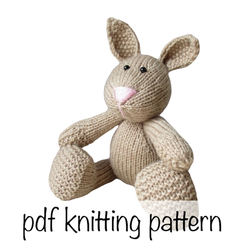 Nibbles the Bunny toy knitting patterns image 2