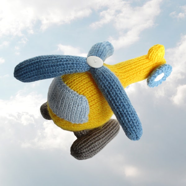 Helicopter toy knitting pattern