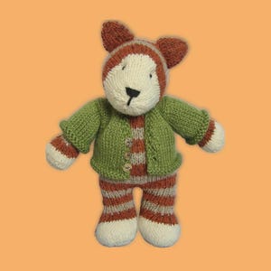 Tabby cat toy knitting pattern