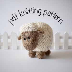 Moss the Sheep toy knitting patterns image 2