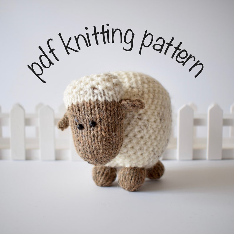 Moss the Sheep toy knitting patterns image 2