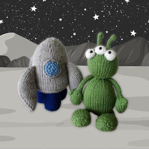 Alien Adventure toy knitting patterns